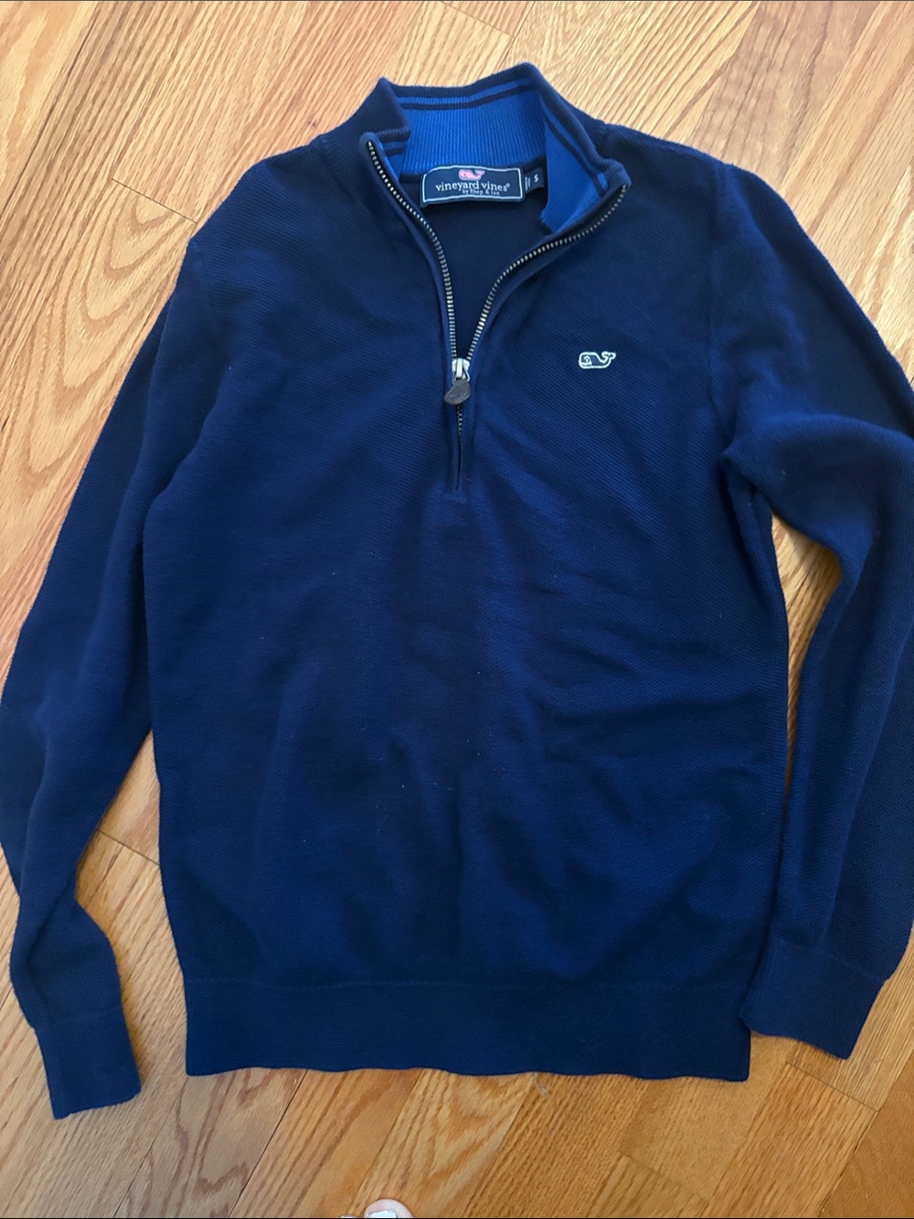 Vineyard Vines Men's Navy Half-Zip Pullover Sweater